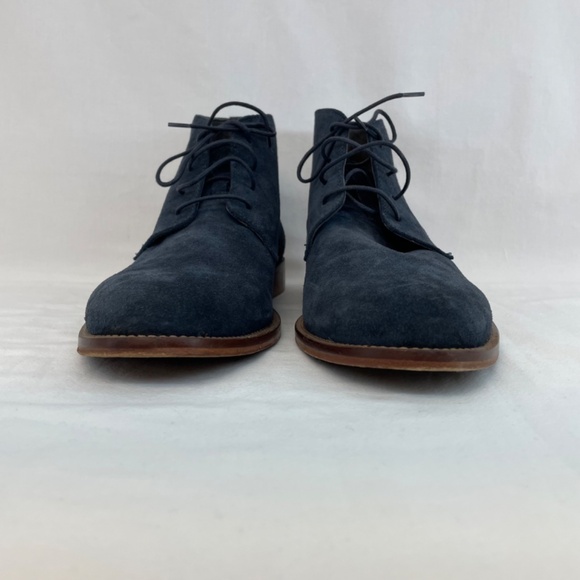 Dino Draghi Vero Cuoio Leather Sole Italy Chukka Boot Blue Suede Men’s 41 (US 8) - Picture 10 of 10